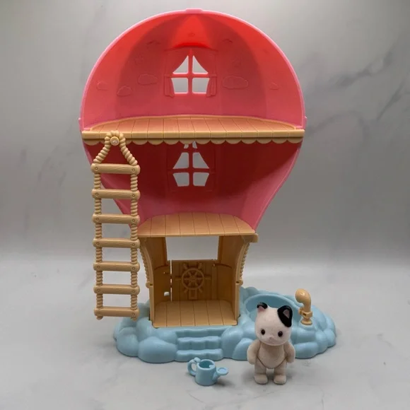 Calico Critters/ Sylvanian Families Baby Balloon Playhouse (some items missing) - Picture 6 of 8